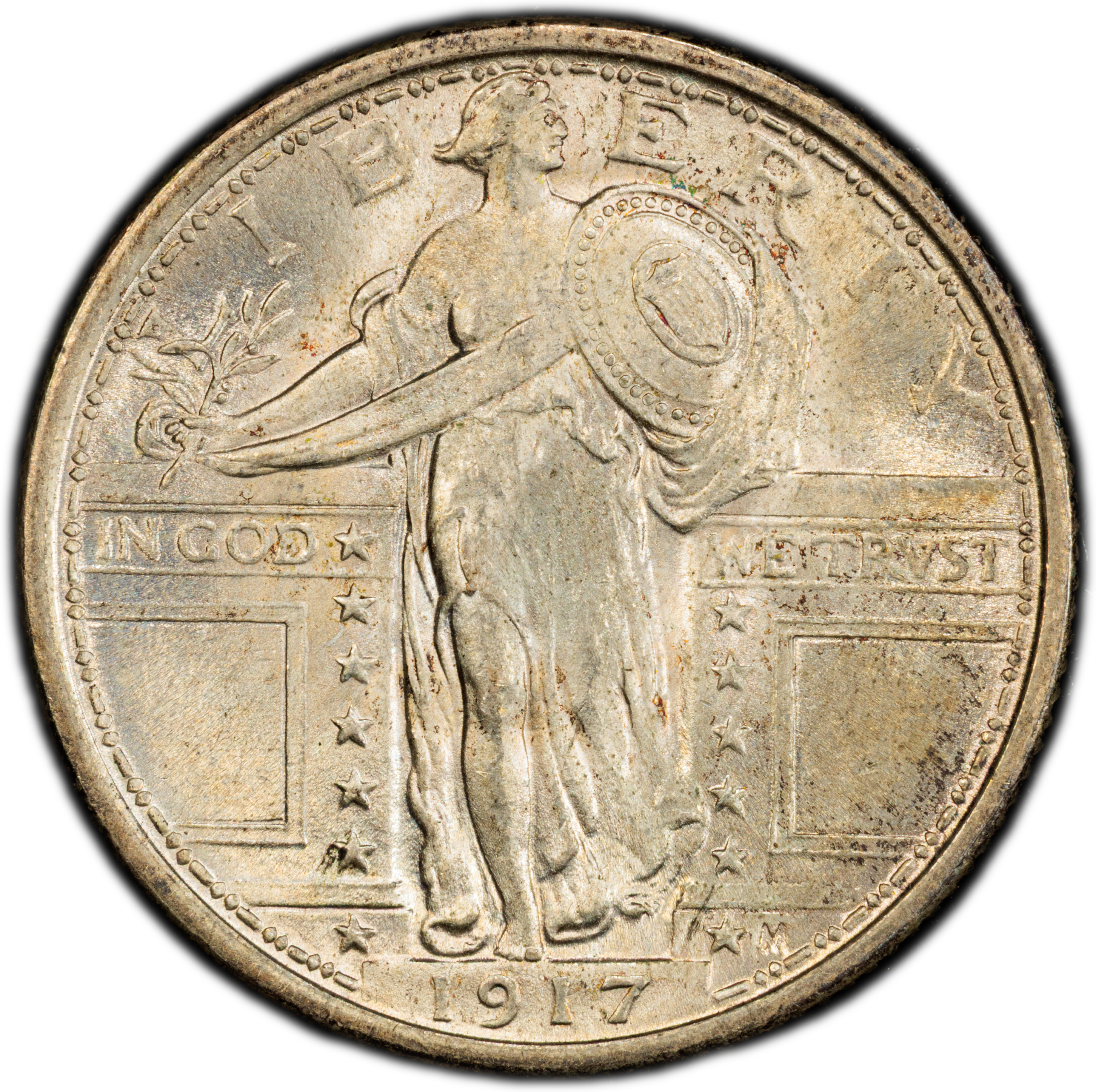1917 25c Type 1 MS