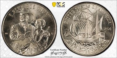 2026-P 25C Mayflower Compact MS65