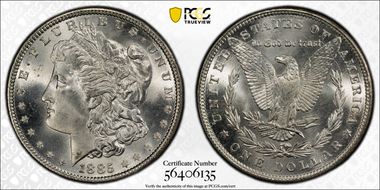1885 $1 MS64