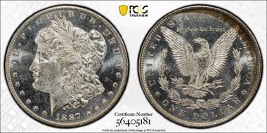 1887-O $1 MS63PL