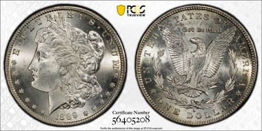 1889-S $1 MS62