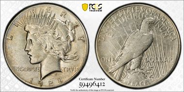 1928 $1 XF40