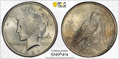 1924 $1 MS65+
