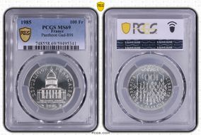 1985 100 Fr Pantheon Gad-898 MS69