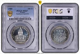 1989 100 Fr Pantheon Gad-898 MS67