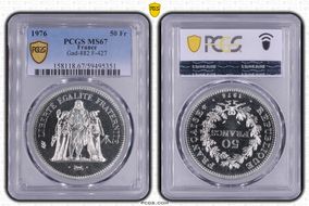 1976 50 Fr Gad-882 F-427 MS67