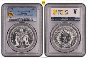 1972 10 Fr Gad-813 F-364 Accent MS68