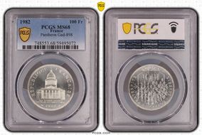 1982 100 Fr Pantheon Gad-898 MS68