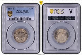 1874-H Mark J-9 MS64