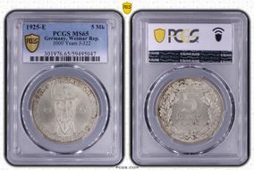 1925-E 5 Mk 1000 Years J-322 MS65