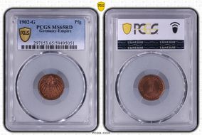 1902-G Pfg MS65RD
