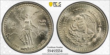 1994-Mo 1/10 oz Libertad Ag MS69