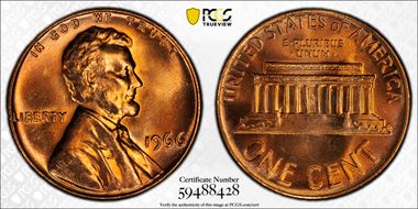 1966 1C MS66RD