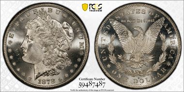 1878-S $1 MS64