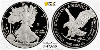 2026-W $1 Silver Eagle w/ Liberty Bell 250 Privy First Strike PR69DCAM