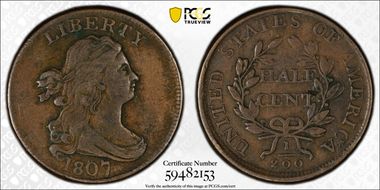 1807 1/2C VF30BN