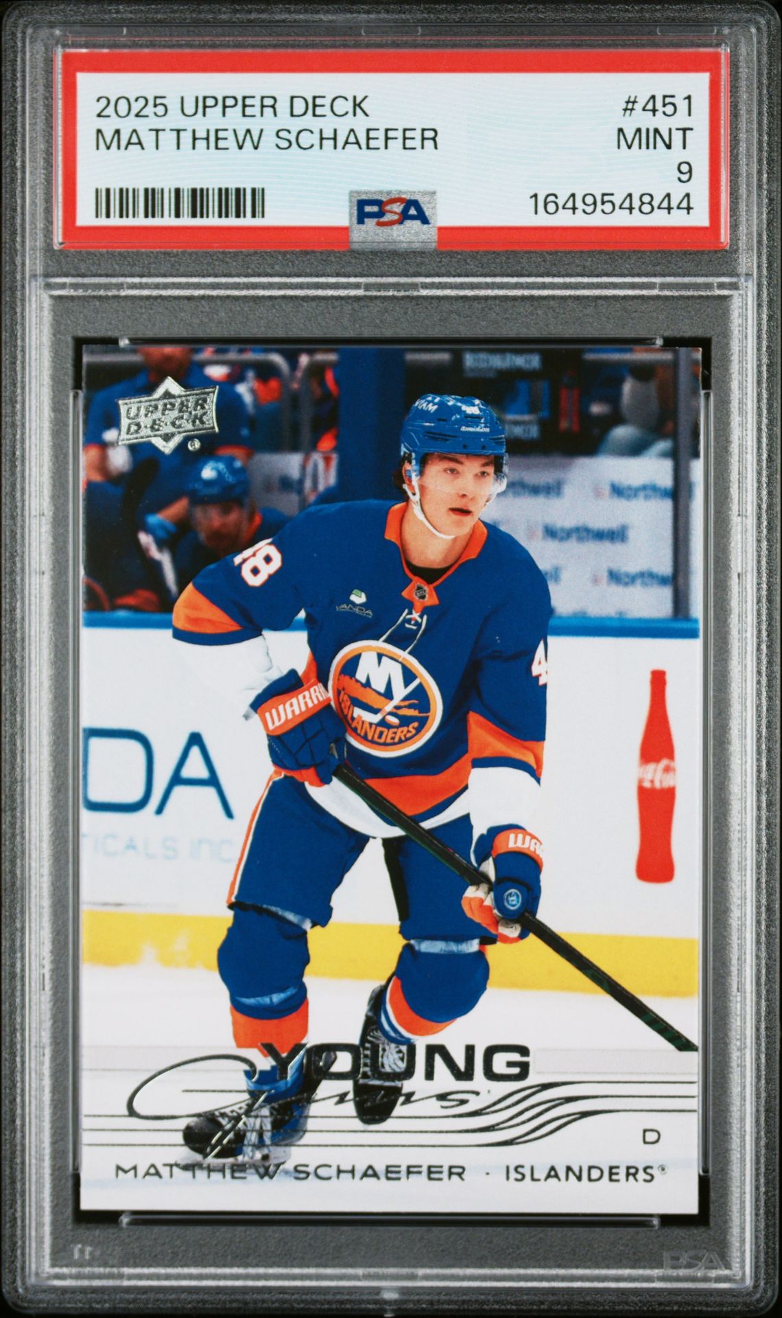 2025 Upper Deck Matthew Schaefer #451 Mint 9 front