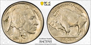 1928-S 5C AU58