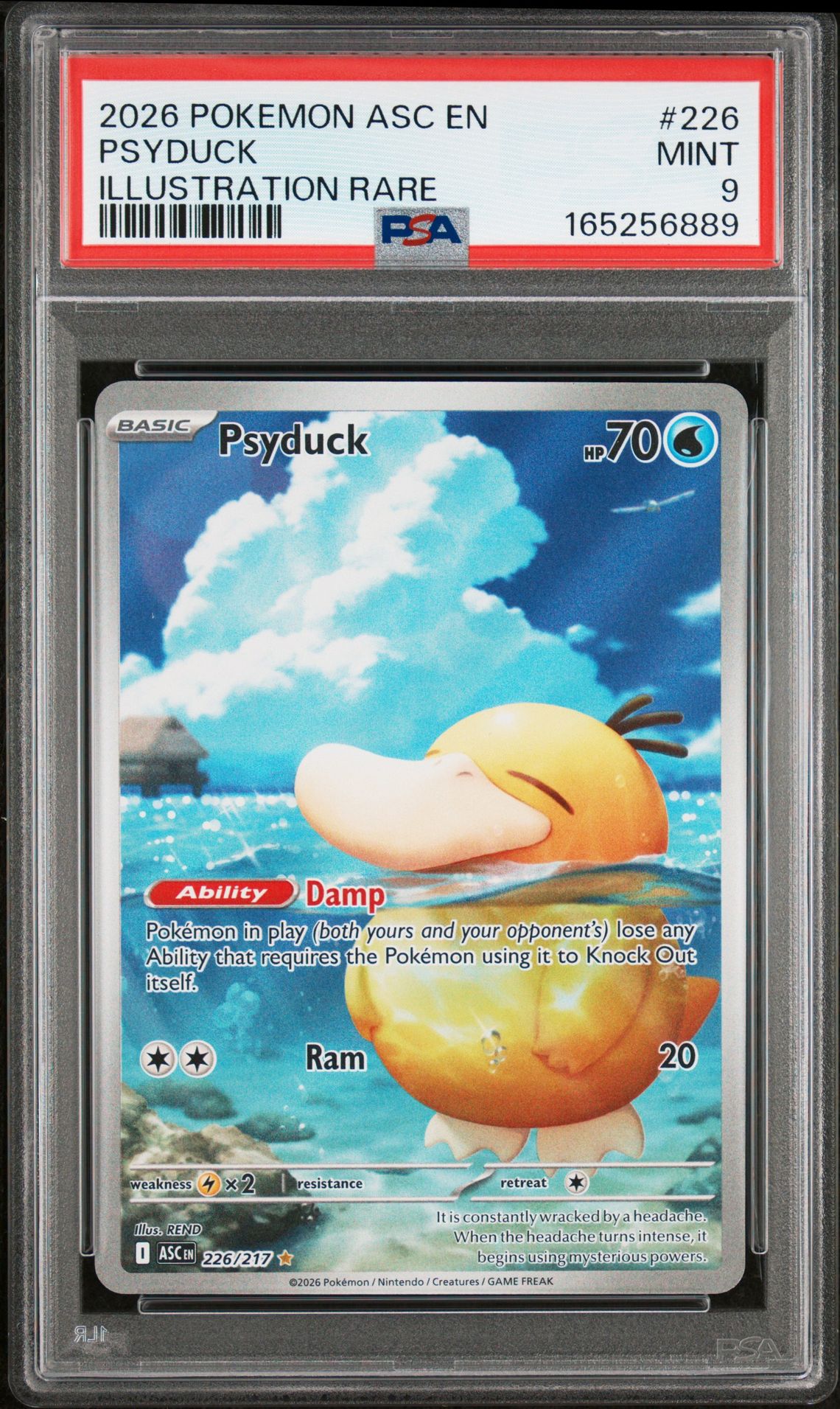 2026 Pokemon Asc En-Ascended Heroes Psyduck #226 (Illustration Rare) Mint 9 front