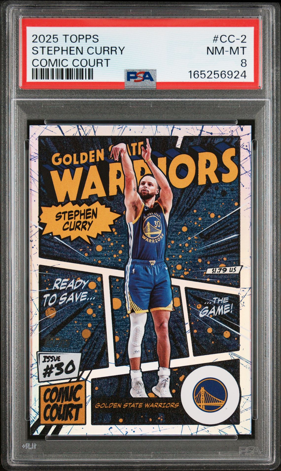 2025 Topps Comic Court Stephen Curry #Cc-2 Nm-Mt 8 front