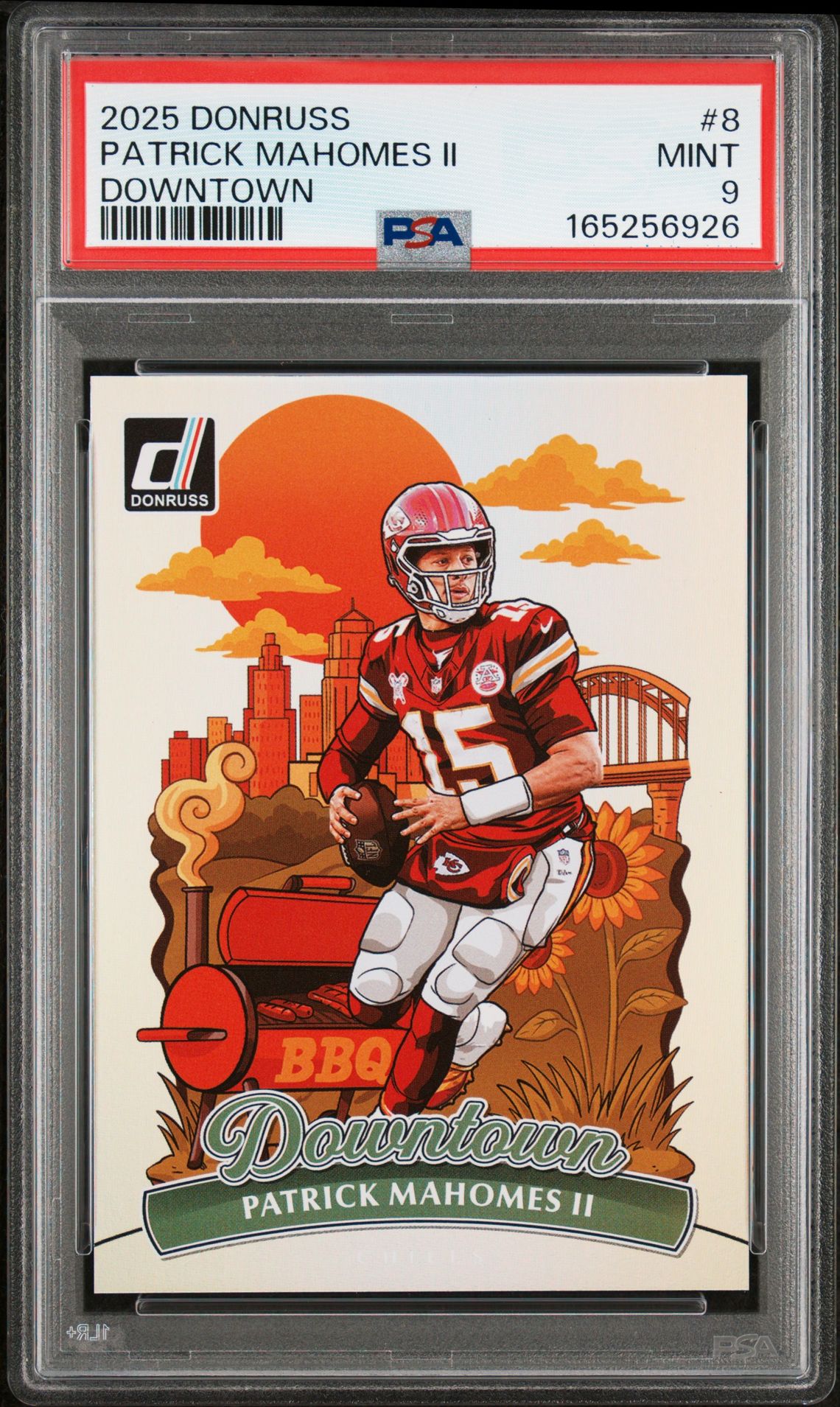 2025 Panini Donruss Downtown Patrick Mahomes Ii #8 Mint 9 front