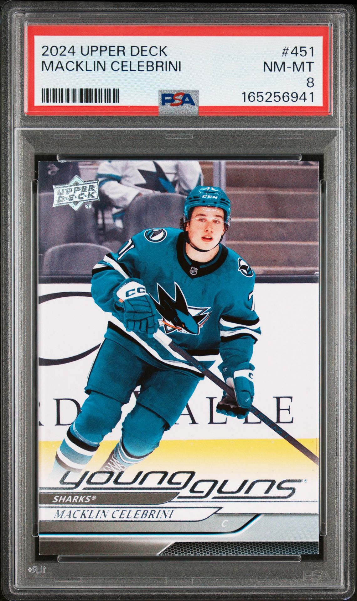 2024 Upper Deck Macklin Celebrini #451 Nm-Mt 8 front