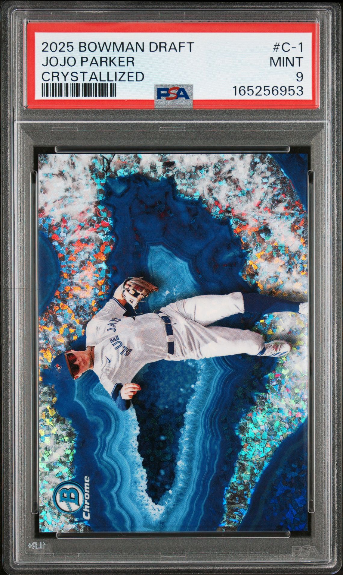 2025 Bowman Draft Crystallized Jojo Parker #C-1 Mint 9 front