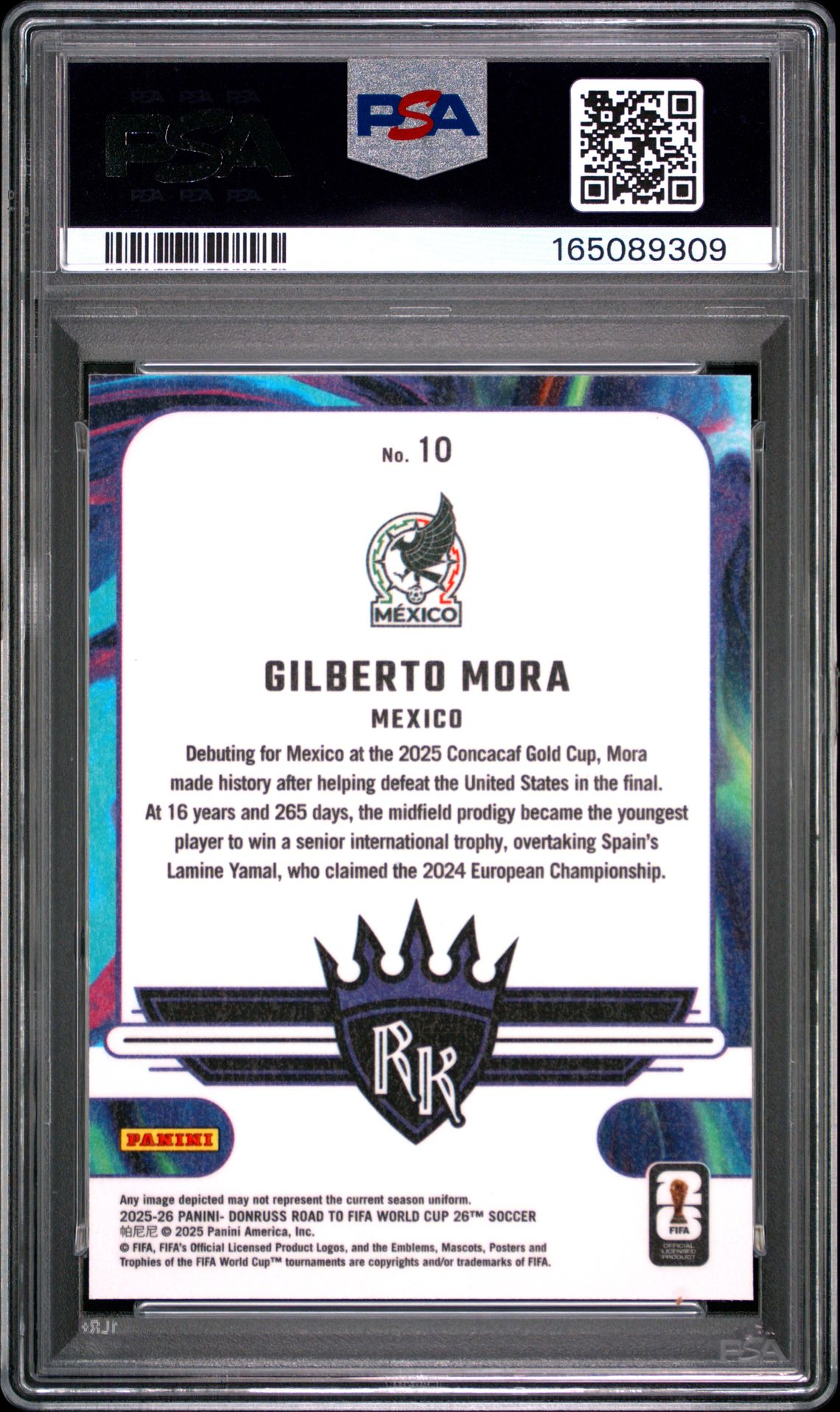 2025-2026 Panini Donruss Road To Fifa World Cup '26 Rookie Kings Gilberto Mora #10 Nm-Mt 8 back