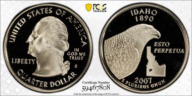 2007-S 25C Idaho PR69DCAM