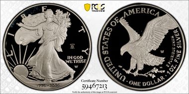 2026-W $1 Silver Eagle w/ Liberty Bell 250 Privy PR67DCAM