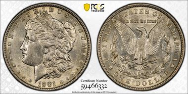 1901 $1 AU58