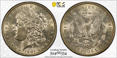 1901 $1 AU58