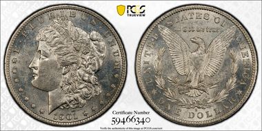 1901-S $1 AU58