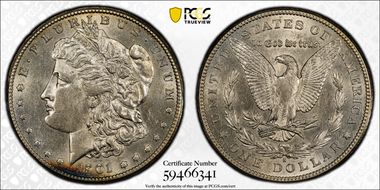 1901-S $1 AU58