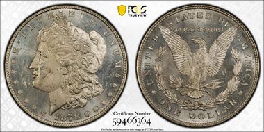 1878 7TF $1 Reverse of 1878 MS63