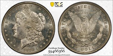 1878 8TF $1 MS63