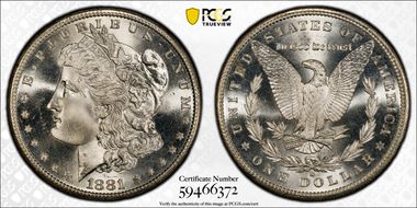 1881-S $1 MS66