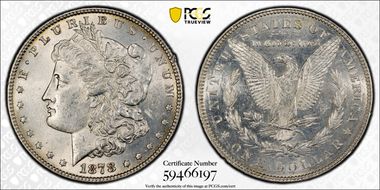 1878 7/8TF $1 Strong N1