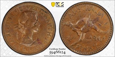 1961 Y. (p) 1D MS62BN