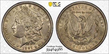 1891-O $1 AU53