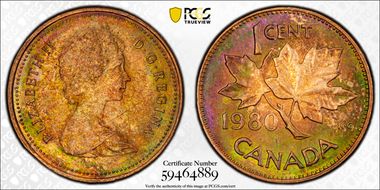 1980 1C MS63RB