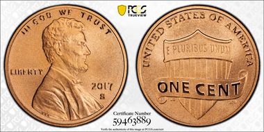 2017-S 1C Shield Enhanced Unc Set SP70RD