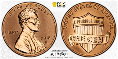 2018-S 1C Reverse Proof 50th Anniversary Set PR69RD