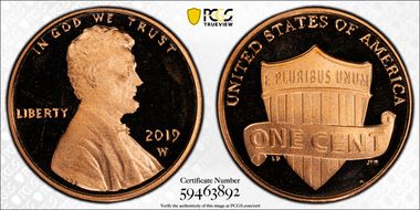 2019-W 1C Shield PR66DCAM