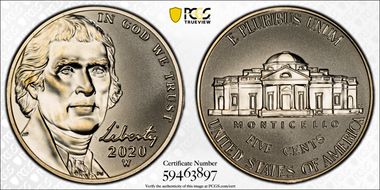 2020-W 5C Reverse Proof PR65