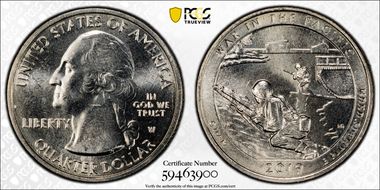 2019-W 25C War in the Pacific NP MS64