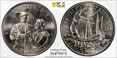 2026-D 25C Mayflower Compact MS66