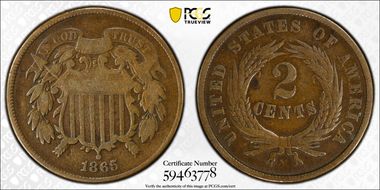 1865 2C Fancy 5 F12BN