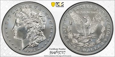 2024 $1 Morgan Dollar MS70