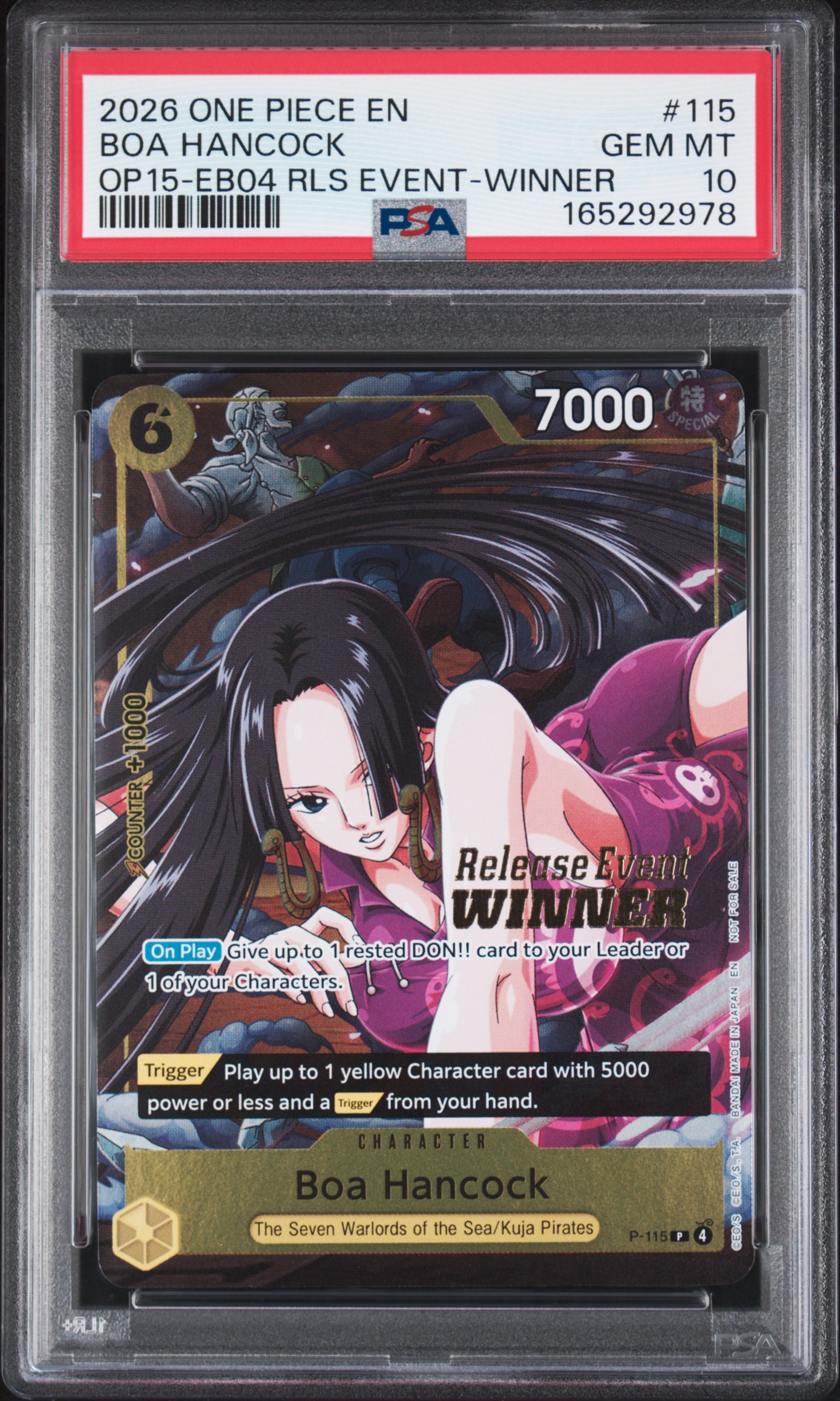 2026 #115 Boa Hancock PSA 10 One Piece Promos
